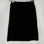 Vintage Mevisto Black Suede Like Skirt 42PE Photo 0
