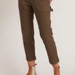 Marine layer  Maya Utility Slim Straight Carpenter Crop Pants Olive Green Photo 0