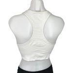 Lululemon White Striped Racerback Athletic Yoga Crop Tank Top Sports Bra Size S Photo 1