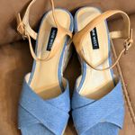 Nine West  Denim Wedge Heels as is Photo 2