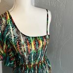 Sequin Hearts Colorful One-Shoulder Mini Dress Photo 8