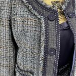 Rebecca Taylor  2 Pc Purple Tweed Dress Jacket‎ A Line Silk Classic Retro Office Photo 4