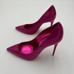 Christian Louboutin  Kate 100 Pink Mirrored Leather High Heel Pumps Size EU 38 Photo 3