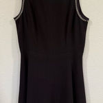 Rebecca Taylor Silver Chain Accent Sleeveless Purple Dress Sz 8 Photo 0