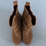 Marc Fisher Dalary Brown Suede Leather Buckle Motorcycle Ankle Boots Photo 6