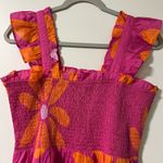 J. Marie The Maui Ruffle Strap Midi Dress Size L Pink Size L Photo 10