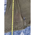 Umgee Olive Green Open Front Distressed Cardigan Women's Size Medium Grunge Rock Photo 5