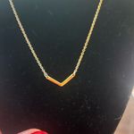 Gorjana  GOLD PLATTED CHEVRON V NECKLACE. Photo 1