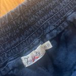 Faherty  Navy Blue Linen Wide Leg Cropped Pants Sz XL Photo 1