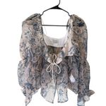 Urban Outfitters  Lost in Thought Sheer Blouse Photo 5