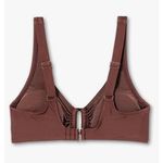 Kona Sol  | NWT Brown Rectangle Bralette Bikini Top Adjustable Strap | Size Large Photo 1