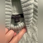 Ann Taylor NWT  Mint Green Cable Knit Sweater Dress Medium Photo 2