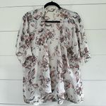 Liberty Love  women’s Large Floral Sheer Kimono Photo 0
