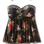 Kona Sol ™ Black Tropical Print top Photo 6