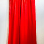 JLUXLABEL  Orange Wide‎ Leg Pants Linen Blend Minimalism Boho Coastal Large Photo 0