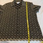 Dress Barn Vintage 80s Gold Floral Blouse Top Woman’s Size 3x (Runs Smaller) USA Photo 11