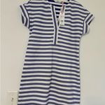 Vineyard Vines  Women’s Striped Shirt Dress XXS New White with Blue Stripes Photo 2
