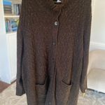 Catherines  Brown Wool Longline Duster Cardigan Quiet Luxury 3X Cozy Soft Photo 0