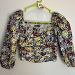 ZARA  Puff Sleeve Floral Top Photo 0