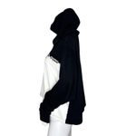 Puma Sweatshirt Women XL Black White Amplified Crop Hoodie Casual Athleisure Photo 2