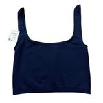 Free People Intimately Free Scoop Neck Crop in Navy Sz XS/S NWT Photo 2