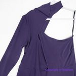 Eloquii  Asymmetric Fitted Midi Sweater Dress in purple, size 18/20‎ Photo 4