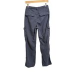 ZARA Women's Blue TRF High Rise Straight Cargo Pants Size 6 Photo 4