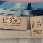 LOGO By Lori Goldstein QVC PL Regular Rayon 230 Elbow Sleeve Dress in Blue Glass Photo 2