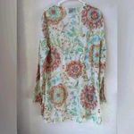 Athleta Women’s Flowers Print Tunic Cover up Size L Photo 2