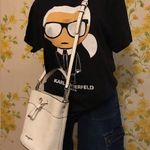 Karl Lagerfeld Paris Adele Bucket bag in off white Photo 1