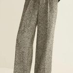 Commense Tweed Black and White Wool Blend Trousers, Size Small, NWT Photo 1
