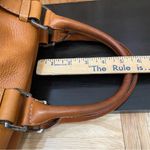 Michael Kors MICHAEL  Brookville Update Cognac Brown Leather Medium Bowling Bag Photo 9