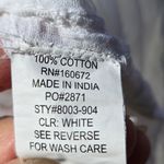 Blue Island  white swim coverup Cotton Lace M Photo 5