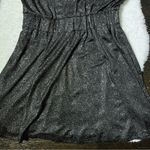 Mango MNG Collection Black Sparkly A Line Dress Photo 2