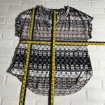 Velvet By Graham & Spencer Tunic Top Womens Medium Ikat Printed Relaxed Fit M Photo 1