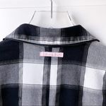 Victoria's Secret Victoria’s Secret Buffalo Plaid Romper Sleep Long Sleeve Black White Silver XS Photo 9