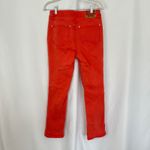 ANINE BING  Denim Jeans Button Fly High‎ Rise Orange Peach Women's Size 28 Photo 4