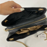 Michael Kors Jetset Black Leather Gold Chain Small shoulder Bag Photo 3