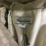 Foley + Corrina Women’s Strappy Rouched Tan Party Dress Sz Small NWT prom party Photo 11