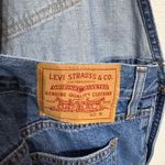 Levi's Blue Denim Straight Leg Overalls Sz M Photo 4
