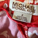 Michael Michael Kors Red/Orange Floral‎ Crops Size 2 Red Photo 7