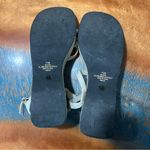 Vtg 90s Y2k Seventeen Platform sandals floral iridescent sequined size 7.5 White Photo 15