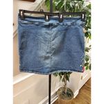 Sunshine Women's Denim Blue Cotton Pull on Pencil Jeans Short Skirt Size 20W Photo 3
