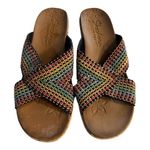 Skechers  Women's Cali Beverlee Delighted Wedge‎ Rainbow Weave Sandals Size 9 Photo 0