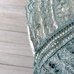 Ultra Pink UP by  Lace Romper w Cutout Bust Sage Green-Small Photo 5