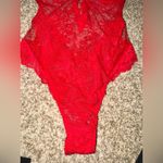 Victoria's Secret VS Red Lace Teddy Lingerie Photo 3
