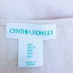 Cynthia Rowley Linen Blend Puff Sleeve Dress L Pink Photo 12