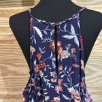 Old Navy  Halter Maxi Dress Womans Large Blue Sleeveless Floral Vacation Cottage Photo 6