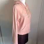 American Rag Crop Bell Sleeve Lace Insert Pullover Sweatshirt Hoodie Photo 2