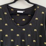 Fabienne Chapot Black & Gold Elephant Novelty Print Krista T Photo 1